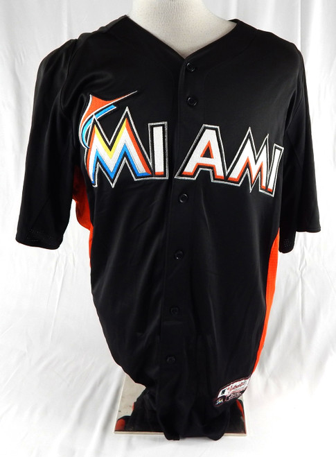 2014-16 Miami Marlins Gomez #82 Game Used Black Jersey ST BP 44 993