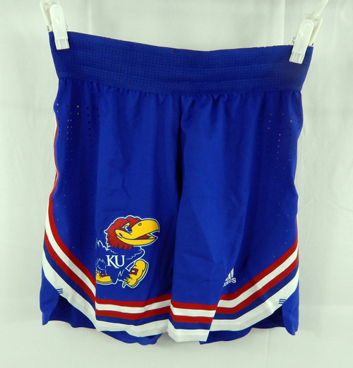 2023-24 Kansas Jayhawks Game Issued Blue Shorts Basketball S 766