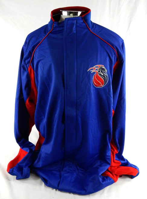 2004-05 Detroit Pistons Game Issued Blue Warm Up Jacket 2XL 638