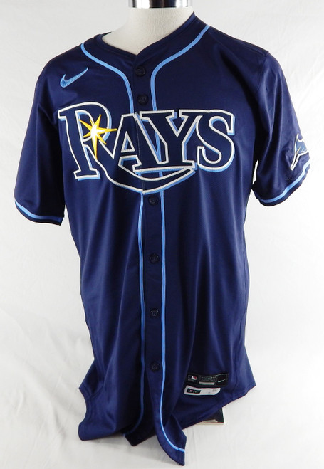 2024 Tampa Bay Rays Michael Johns #9 Game Used Navy Jersey 44 073