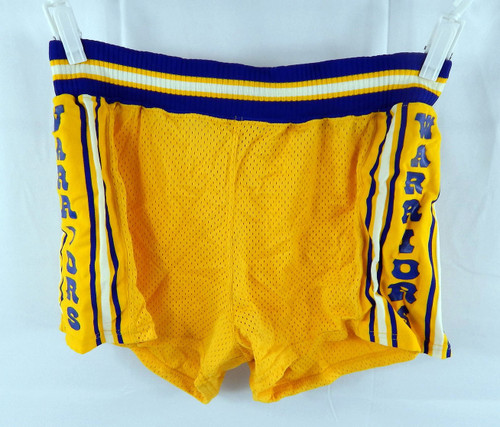 1980s Golden State Warriors #20 Game Used Yellow Shorts 36 806