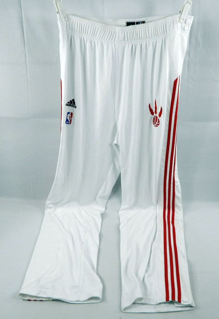 2008-09 Toronto Raptors Roko Ukic #1 Game Used White Warm Up Pants XL 289