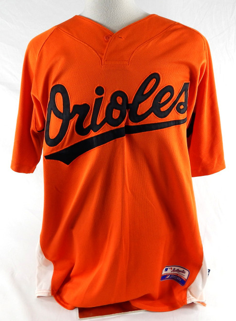 2007-08 Baltimore Orioles John Mariotti #60 Game Used Orange Jersey BP ST 48 468