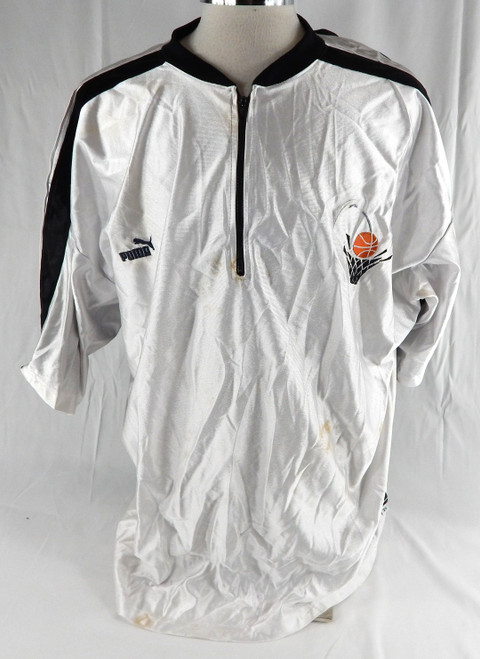 1999-01 Cleveland Cavaliers Tyrone Hill #32 Game Used White Shooting Shirt 3XL 3