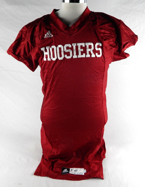 2009 Indiana Hoosiers Blank Game Issued Red Jersey Football 42 195