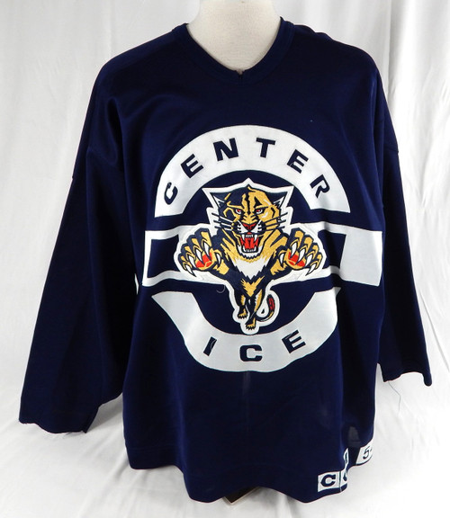 Late 1990s Florida Panthers BJ Ketcheson #47 Game Used Navy Practice Jersey 54 7