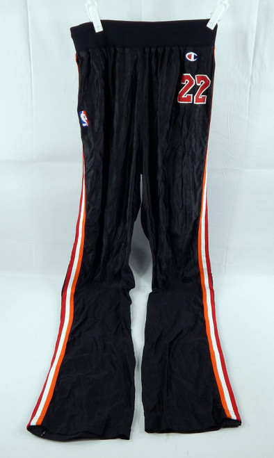1992-93 Miami Heat John Salley #22 Game Used Black Warm Up Pants 36 274
