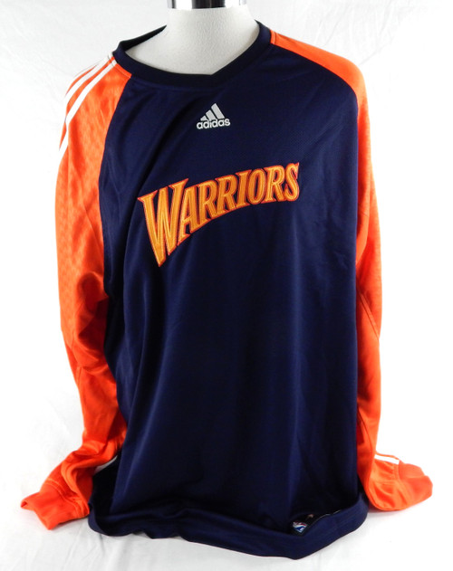 2007-10 Golden State Warriors Game Issued Navy Shooting Shirt 2XL 856