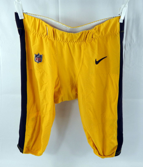 2022 Pittsburgh Steelers Tyson Alualu #94 Game Used Yellow Pants 40 340