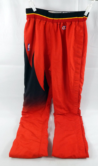 1995-96 Atlanta Hawks #33 Game Used Red Warm Up Pants 36 120