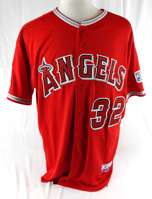 2014 Los Angeles Angels Josh Hamilton #32 Game Issued Pos Used Red Jersey PS P 3