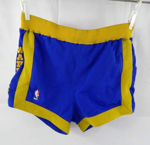 1986-87 Golden State Warriors Perry Moss #10 Game Used Blue Shorts 36 892