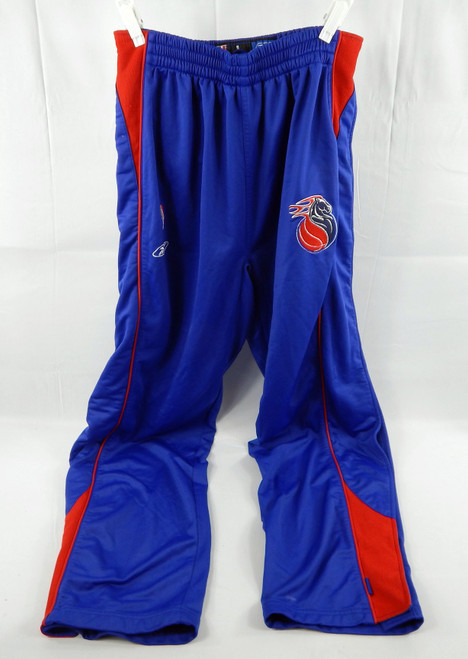 2004-05 Detroit Pistons #5 Game Used Blue Warm Up Pants L 091