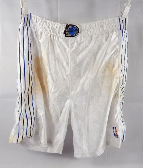 1998-99 Orlando Magic Matt Harpring #15 Game Used White Shorts 44 483