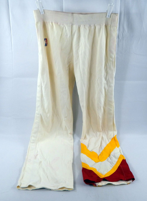 1986-87 Atlanta Hawks #35 Game Used White Warm Up Pants 36 115