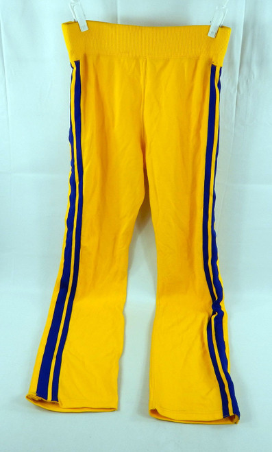 1980s Golden State Warriors #32 Game Used Yellow Warm Up Pants 32 834