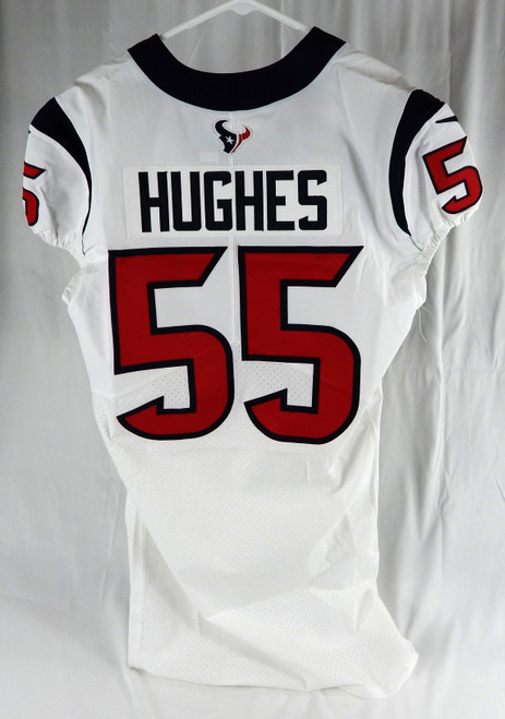 2022 Houston Texans Jerry Hughes #55 Game Issued White Jersey Captain Patch 44 9