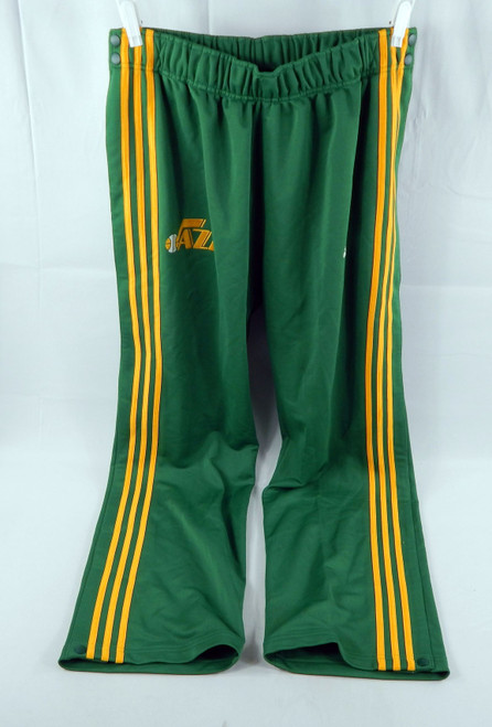 2009-10 Utah Jazz Game Issued Green Warm Up Pants XL 928