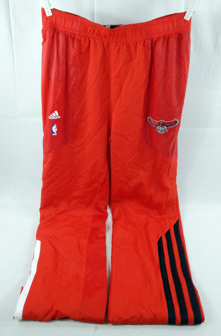2011-12 Atlanta Hawks Game Issued Red Warm Up Pants 3XL 929