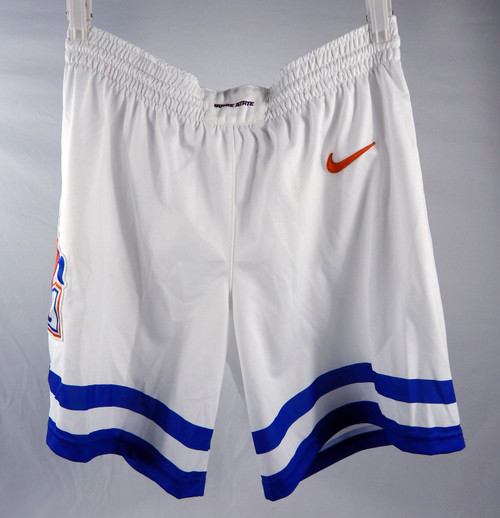 2021-22 Boise State Broncos #8 Game Used White Shorts Mens Basketball L 287