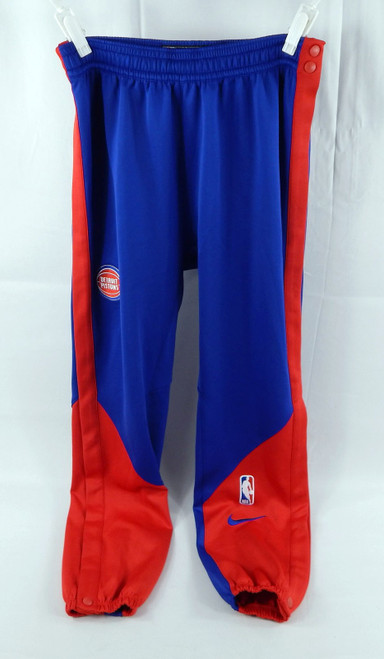 2024-25 Detroit Pistons Daniss Jenkins #24 Game Used Blue Warm Up Pants M 936