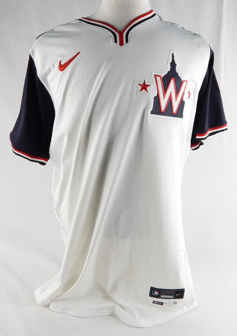 2024 Washington Nationals Jacob Barnes #59 Game Issued White Jersey DC Alt 46 96