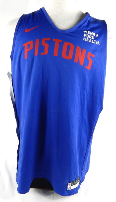 2023-25 Detroit Pistons #28 Game Used Blue Practice Jersey Henry Ford XL 505