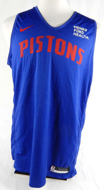 2023-25 Detroit Pistons #27 Game Used Blue Practice Jersey Henry Ford L 523