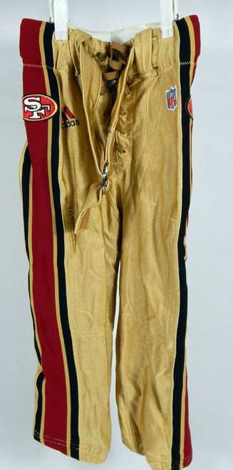 San Francisco 49ers Game Used Gold Pants 30 379