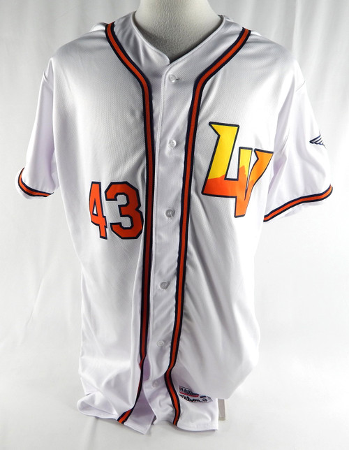 2024 Las Vegas Aviators Brady Basso #43 Game Used White Jersey 48 349
