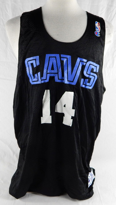 1990s Cleveland Cavaliers #14 Game Issued Black Practice Jersey XXL 214
