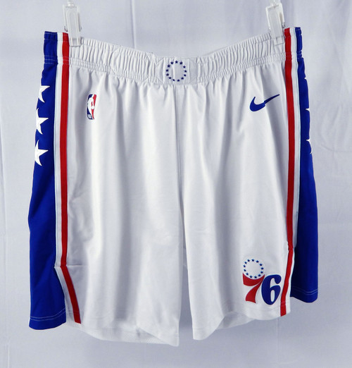 2024-25 Philadelphia 76ers Adem Bona #30 Game Used White Shorts XL 42 803