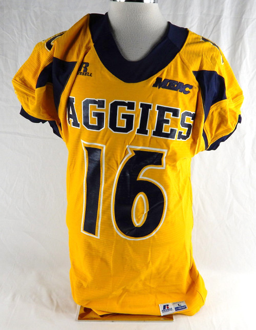 North Carolina A&T Aggies #16 Game Used Yellow Jersey Football L 291