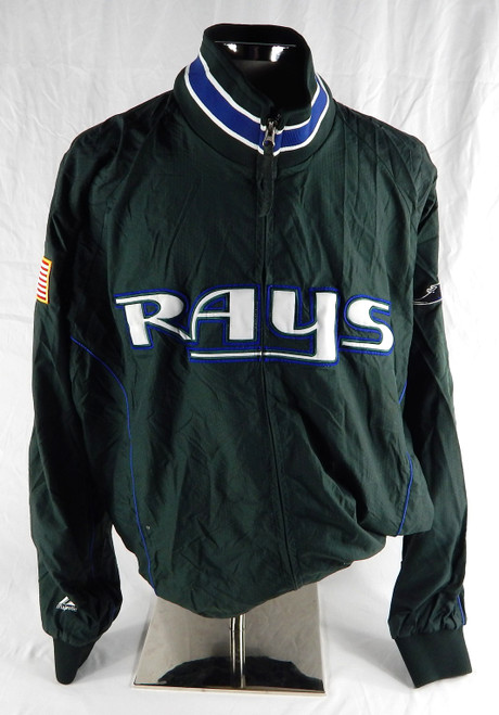 2000s Tampa Bay Rays Game Used Green Bench Jacket XL 319