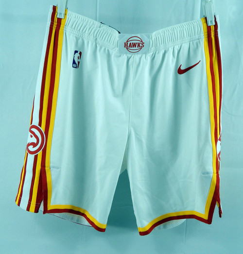 2023-24 Atlanta Hawks Clint Capela #15 Game Used White Shorts Pacman XL 42 376