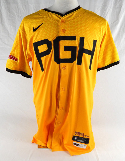 2024 Pittsburgh Pirates Jonny Tucker #98 Game Issued Yellow Jersey City Connect