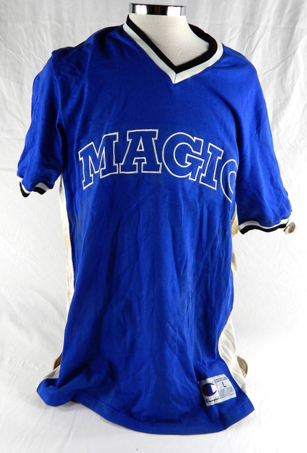 1990s Orlando Magic Game Issued Blue Shooting Shirt L 118