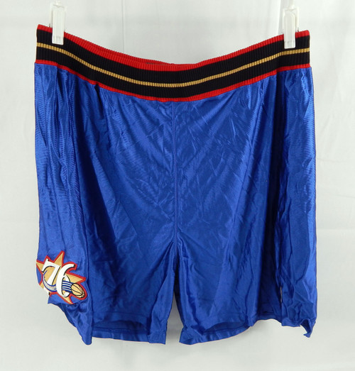 2000s Philadelphia 76ers Game Issued Blue Shorts 46 362