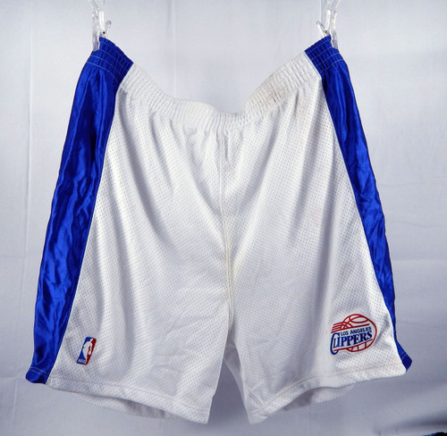 2000s Los Angeles Clippers Game Issued White Shorts 48 414
