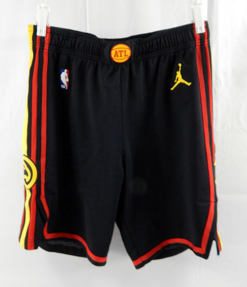 2024-25 Atlanta Hawks Bogdan Bogdanovic #13 Game Used Black Shorts Pacman L 38 2