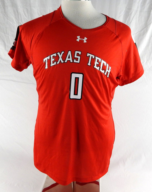Texas Tech Red Raiders #0 Game Used Red Jersey Womens Soccer L 738