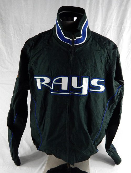 2000s Tampa Bay Rays Game Used Green Bench Jacket L 281