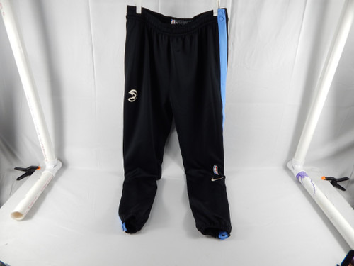 2024-25 Atlanta Hawks Larry Nance Jr #22 Game Used Black Warm Up Pants City XL 7