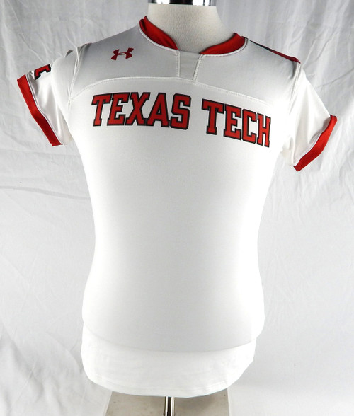 2020 Texas Tech Red Raiders Blank Game Issued White Jersey Womens Soccer S 752