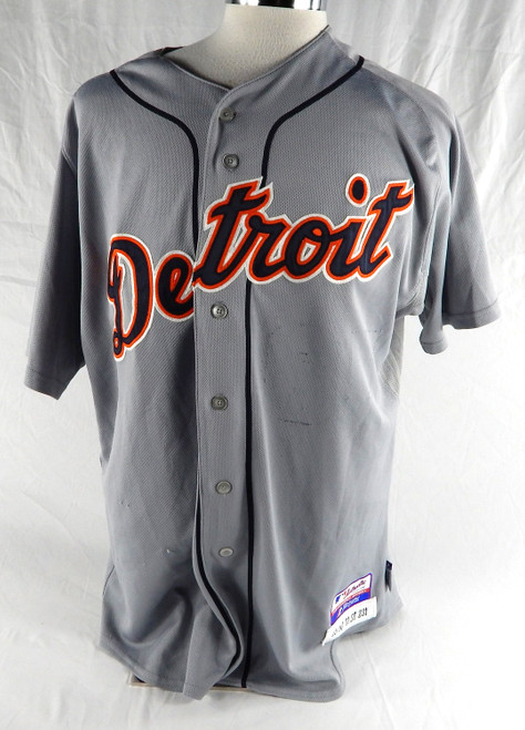 2011 Detroit Tigers Scott Thorman #65 Game Used Grey Jersey Name Number Strip