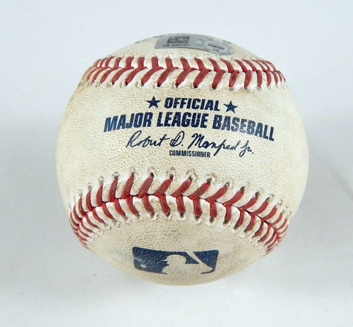 2023 Atlanta Braves National Game Used Baseball Josiah Gray Michael Harris PID 1