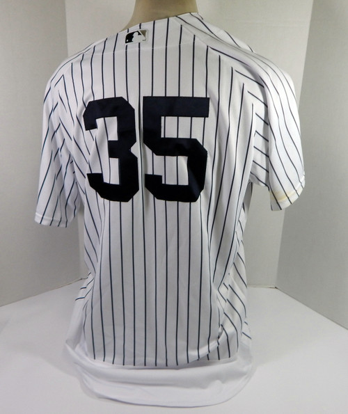 2022 New York Yankees Clay Holmes #35 Game Used White Jersey 50 DP29412
