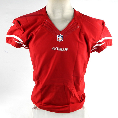 2014 San Francisco 49ers Blank Game Issued Red Jersey 42 59