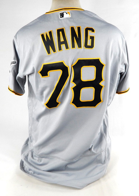 2019 Pittsburgh Pirates Wei-Chung Wang #78 Game Issued Pos Used Grey Jersey 150