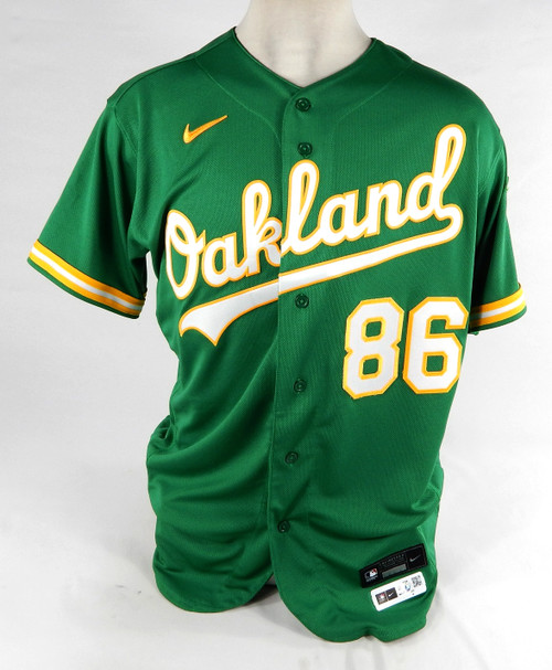 2023 Oakland Athletics Brian McArn #86 Game Issued Kelly Green Jersey 46 DP75845